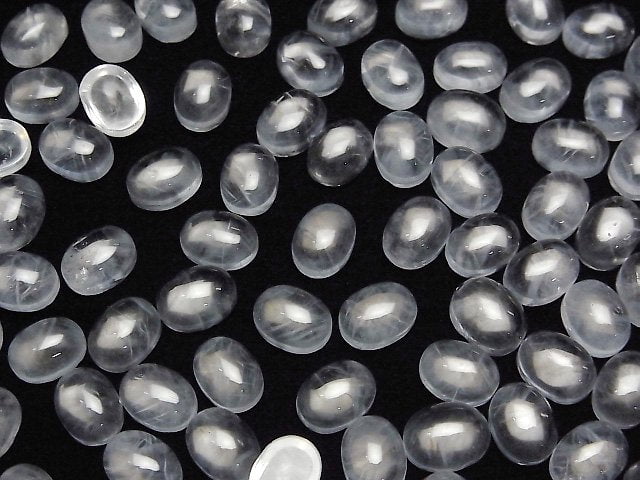 Engel Leiter Quarz Ovaler Cabochon 8x6mm 1 Stück