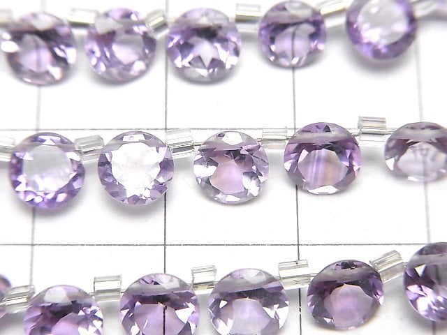 High Quality Amethyst AAA Round Faceted 6x6mm half or 1strand beads (26pcs)
