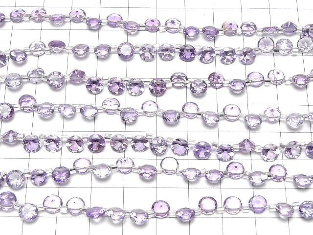High Quality Amethyst AAA Round Faceted 6x6mm half or 1strand beads (26pcs)