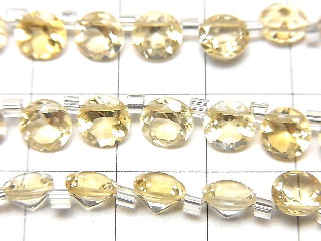 High Quality Citrine AAA Round Faceted 6x6mm half or 1strand beads (26pcs)