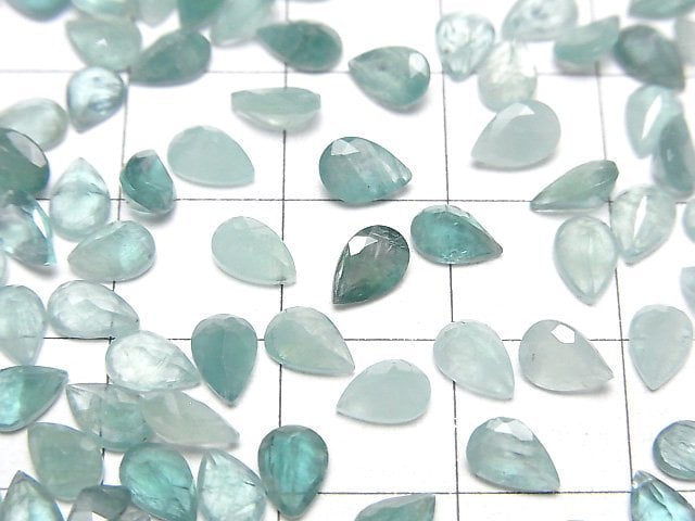 Grandidierit AA++ Lose Steine Tropfenform Facettiert 6x4mm 5Stück