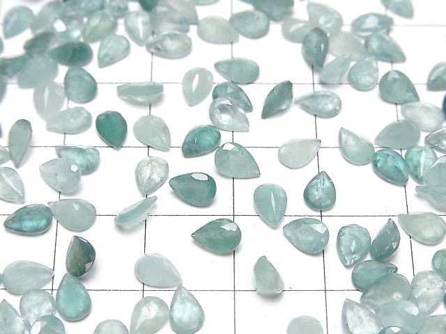 Grandidierit AA++ Lose Steine Tropfenform Facettiert 6x4mm 5Stück