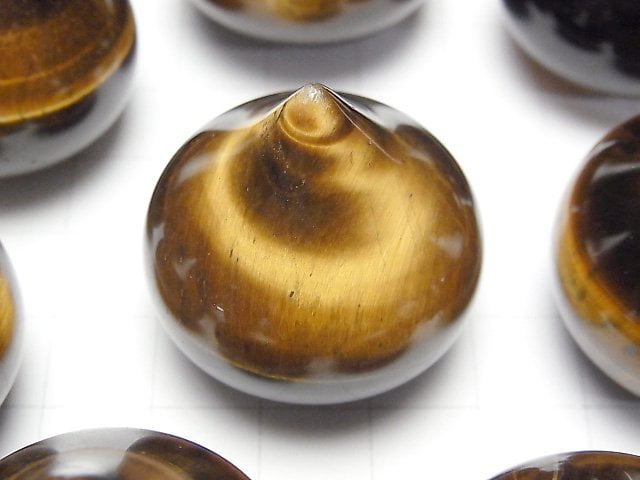 黃虎眼石 AA++ 珠寶 (摩尼) 30x31x31mm 1顆