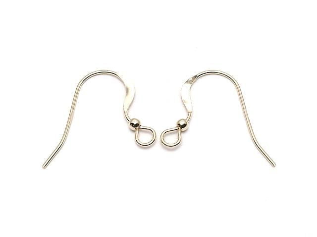 14KGF Earwire 17x19mm 1 pair (2 pieces)