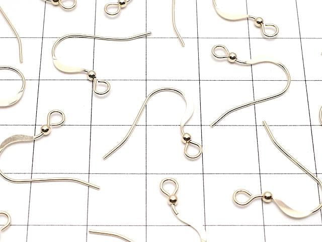 14KGF Earwire 17x19mm 1 pair (2 pieces)