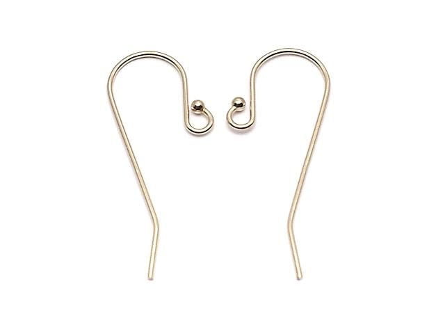 14KGF Earwire 27x12mm 1 pair (2 pieces)
