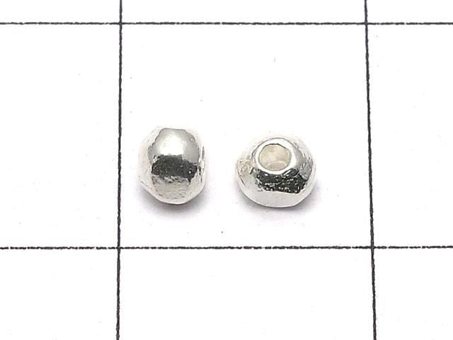 Karen Silver Rondelle 3x3x2.5mm White Silver 5pcs