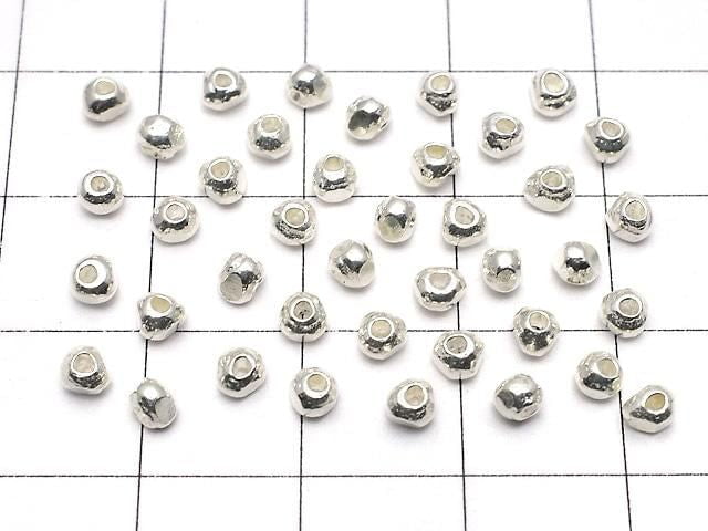 純銀圓珠 3x3x2.5mm 白色純銀 5顆