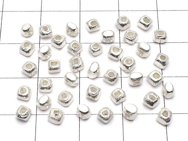 Karen Silver Rondelle 3x3x3mm White Silver 5pcs