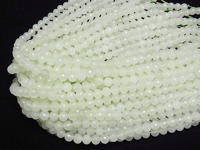 Hochwertig! Neuer Jade AAA- 128 Facettierte Rund 8mm 1 Strang Perlen (ca. 15 Zoll/37 cm)