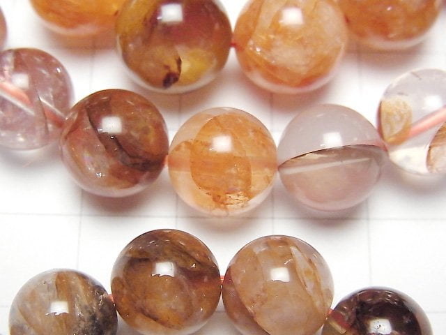 幻彩石英圓珠9毫米、10毫米、11毫米、12毫米【混色】手鍊
