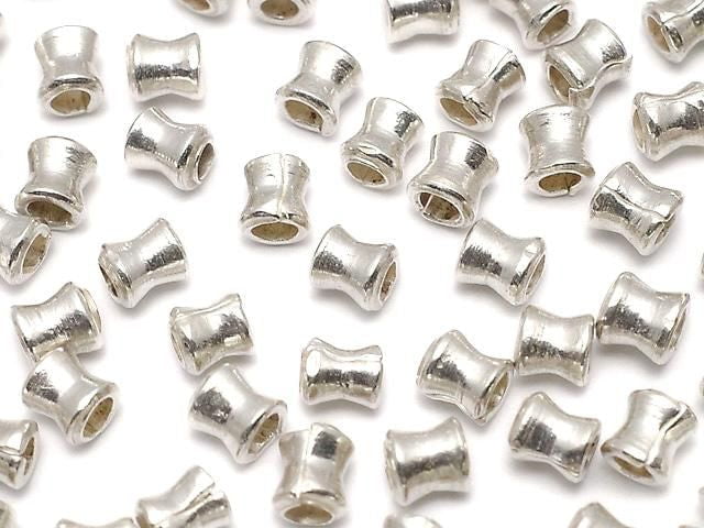 Karen Silver Rondelle (Tube) 3x2x2mm 10pcs