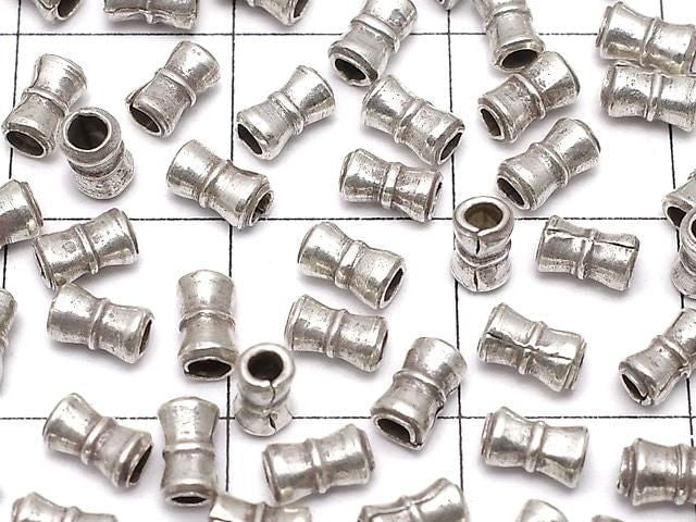 Karen Silver Rondelle (Tube) 4.5x2x2mm 10pcs