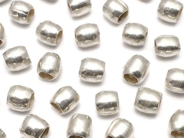 Karen Silver Rondelle (Tube) 4x4x4mm 5pcs