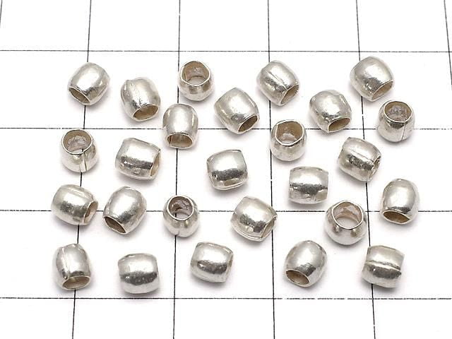 Karen Silver Rondelle (Tube) 4x4x4mm 5pcs