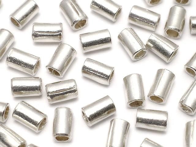 Karen Silver Rondelle (Tube) 4.5x3x3mm 5pcs