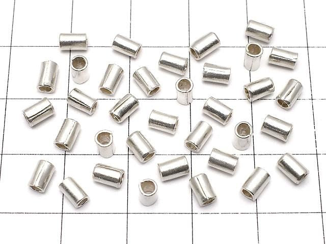 Karen Silver Rondelle (Tube) 5x3x3mm 5pcs