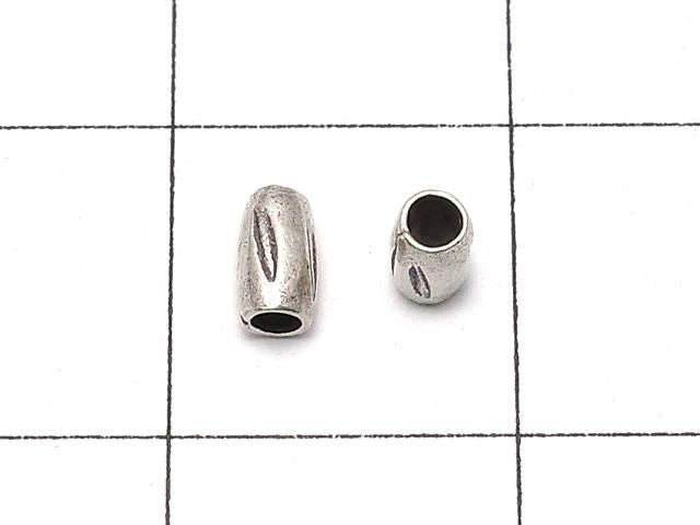 Karen 銀飾刻花隔珠 4x2.5x2.5mm 5顆