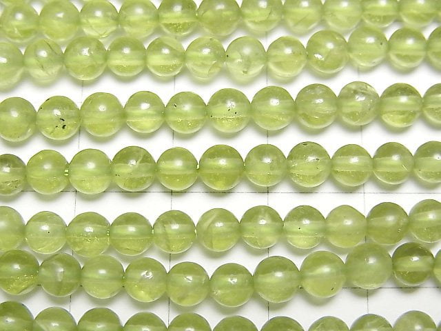 橄欖石 AA+ 圓珠 4.5mm 半串或 1 串珠(約 15 英寸/37 公分)
