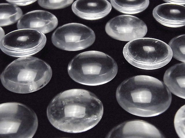 Kristall AA++ Rund Cabochon 20x20mm 2 Stück