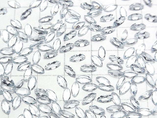 Hochwertiger Aquamarin AAA lose Stein Marquise facettiert 6x3mm 3Stk
