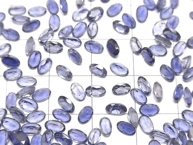 Hochwertiger Iolith AAA Lose Stein Oval Facettiert 5x3mm 10 Stück