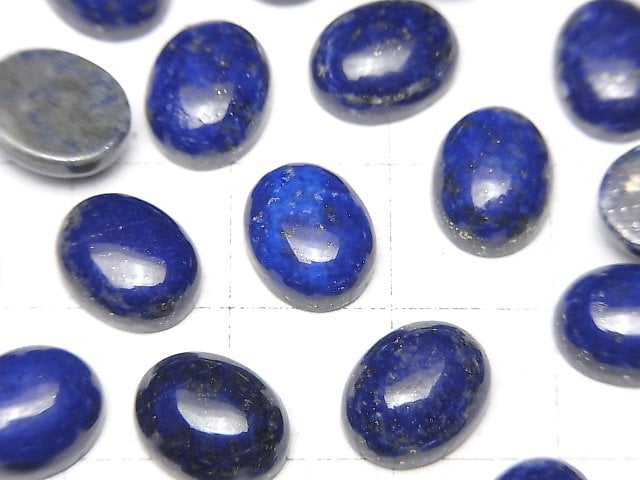 青金石 AAA 橢圓蛋面 10x8mm 3顆