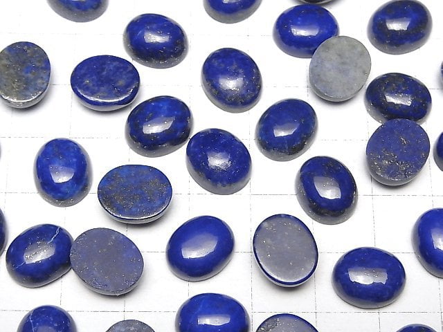 Lapislazuli AAA- Oval Cabochon 12x10mm 3 Stück