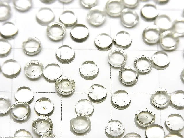 高品質利比亞沙漠玻璃 AAA 圓凸面 4x4mm 3顆