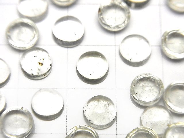 高品質利比亞沙漠玻璃 AAA 圓形凸圓形 7x7mm 1顆