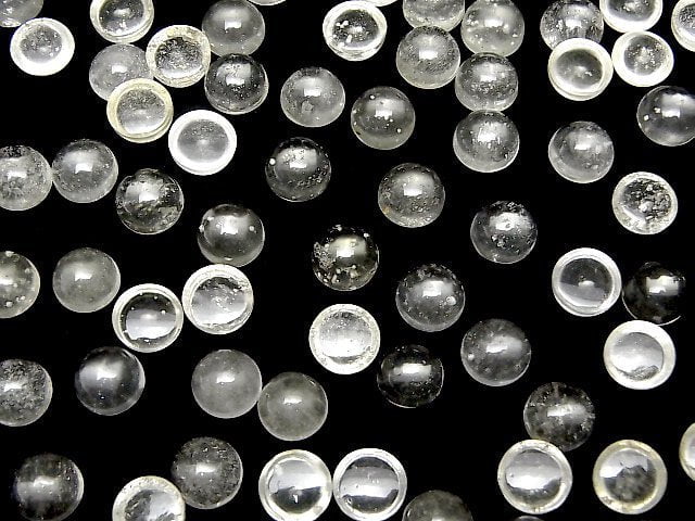 Hochwertiges libysches Wüstenglas AAA- runde Cabochon 8x8mm 1 Stück