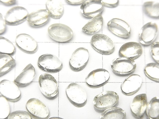 高品質利比亞沙漠玻璃 AAA 橢圓形凸圓形寶石 6x4mm 2顆