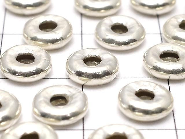 Karen Silver Rondelle 6x6x2mm 2pcs