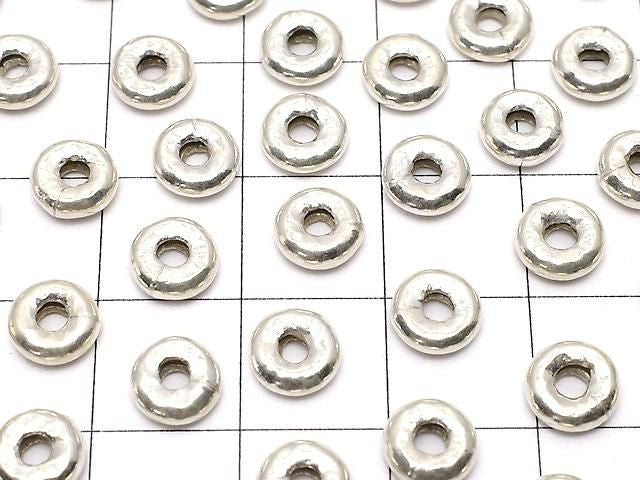 Karen Silver Rondelle 6x6x2mm 2pcs