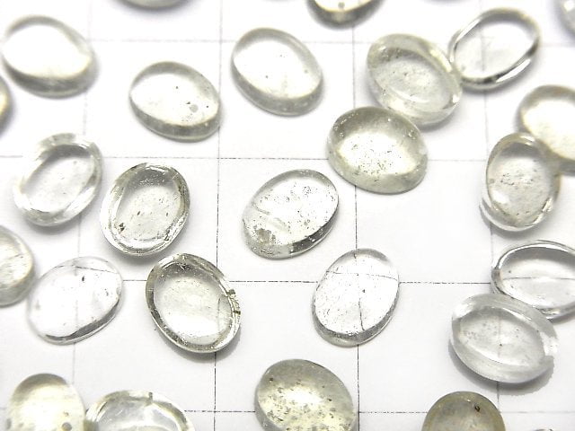 高品質利比亞沙漠玻璃 AAA 橢圓形素面蛋面 8x6mm 1顆
