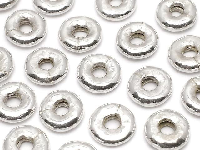 Karen Silver Rondelle 8x8x2.5mm 2pcs