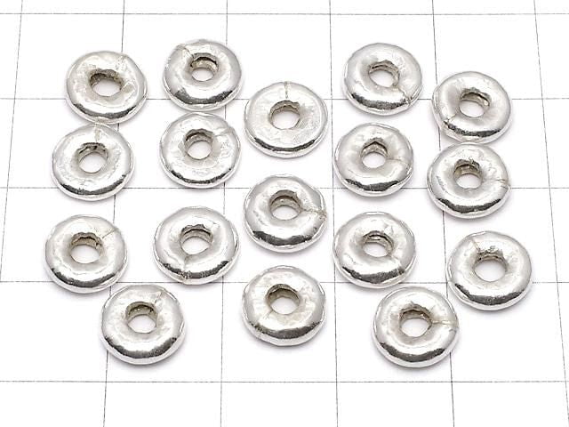 Karen Silver Rondelle 8x8x2.5mm 2pcs
