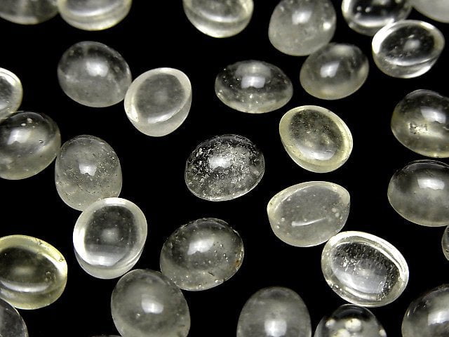 Hochwertiger libyscher Wüstenglas AAA- Oval Cabochon 10x8mm 1Stück