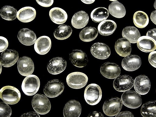 Hochwertiger libyscher Wüstenglas AAA- Oval Cabochon 10x8mm 1Stück