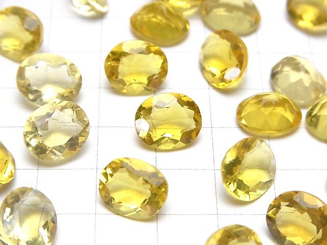 Hochwertiger goldener Fluorit AAA loser Stein oval facettiert 12x10mm 3Stücke