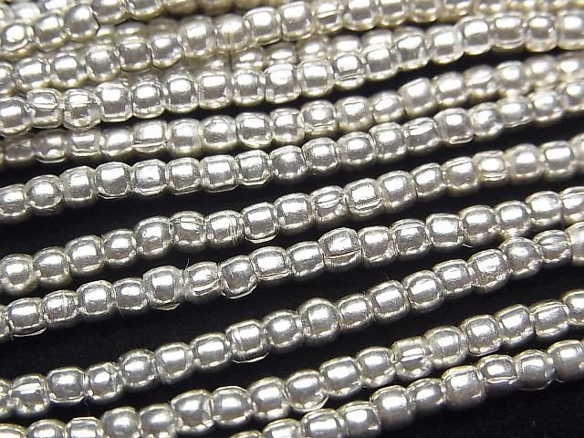 Karen Silver Rondelle 2.5x2.5x2mm 1/4 or 1-strand beads (approx. 27 inches/67 cm)
