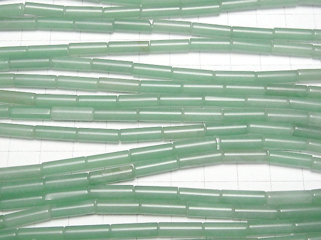 Grüner Aventurin Rohr 13x4x4mm 1 Strang Perlen (ca. 15 Zoll/37 cm)