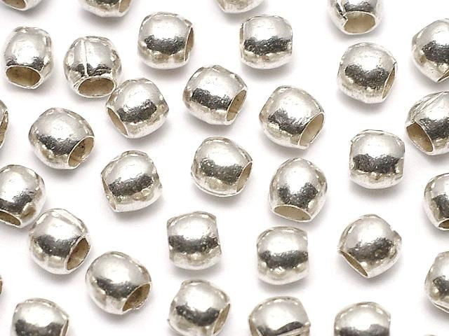 Karen Silver Rondelle (Tube) 3.5x3.5x3mm 10pcs