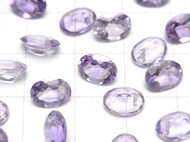 高品質紫水晶 AAA 刻面橢圓 8x6mm 1/4 或 1 串珠(約 5 英寸/12 公分)