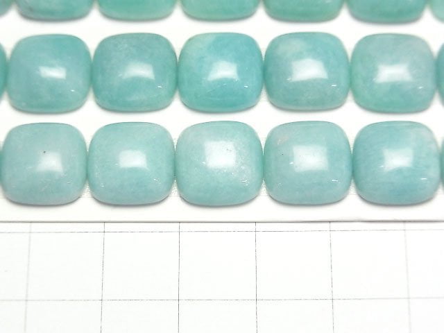 秘魯天河石 AA+ 方形素面 12x12毫米 2顆