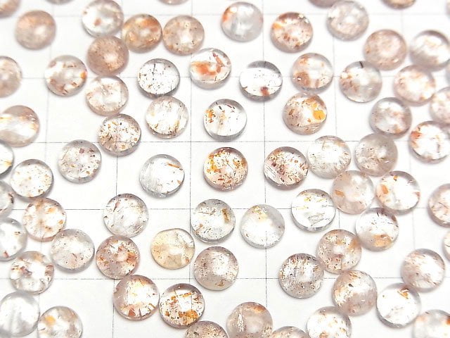 Sonnenstein AA Runde Cabochon 6x6mm 5Stücke