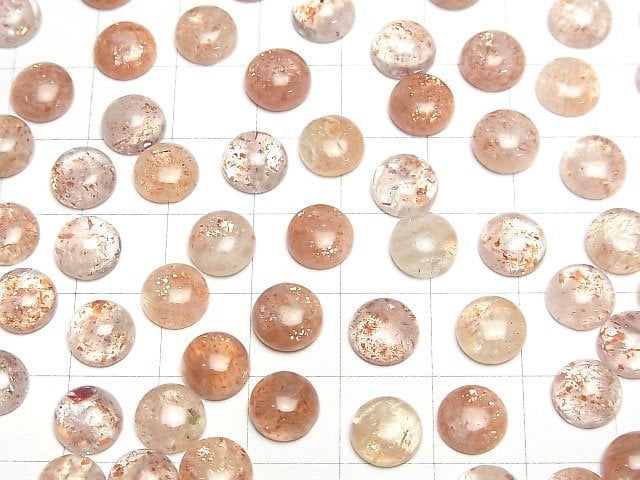 Sonnenstein AA Runde Cabochon 8x8mm 3Stücke