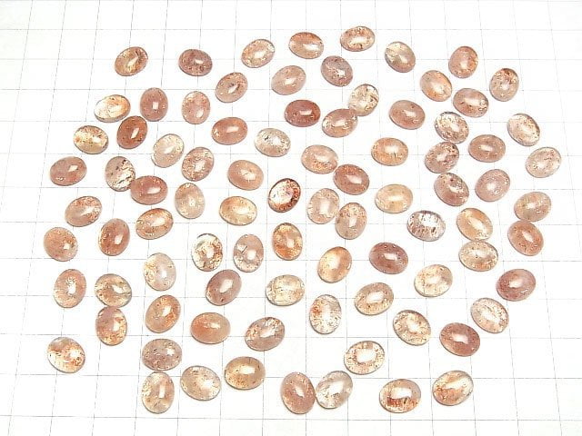 Sonnenstein AA Ovaler Cabochon 10x8mm 3Stücke