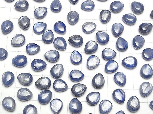 Kyanit AA++ Halbgebohrter Loch Birnenform (Glatt) 12x10mm 4Stücke