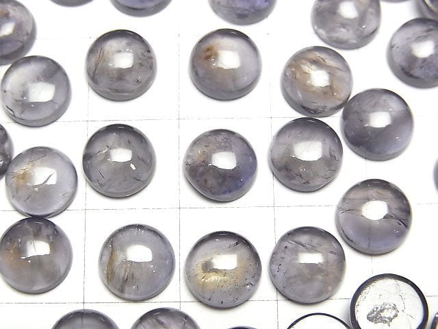 堇青石 AA++ 圓形素面蛋面 8x8mm 5顆